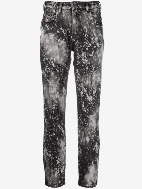 Diesel D-Joy painted slim jeans