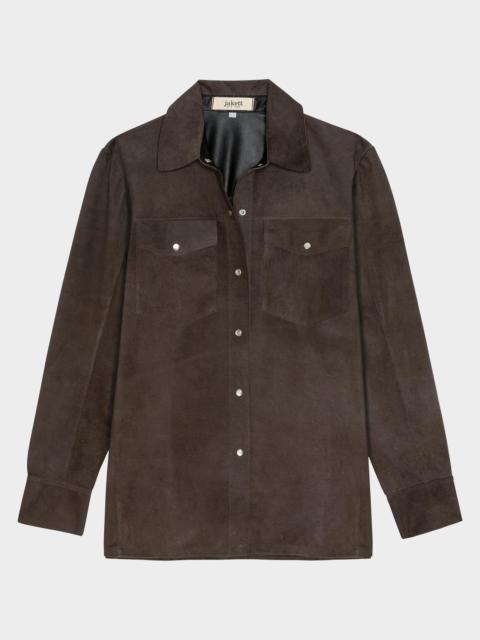 Rails Dean Suede Flap-Pocket Shirt