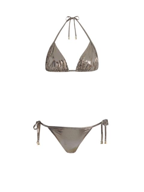Balmain Metallic bikini