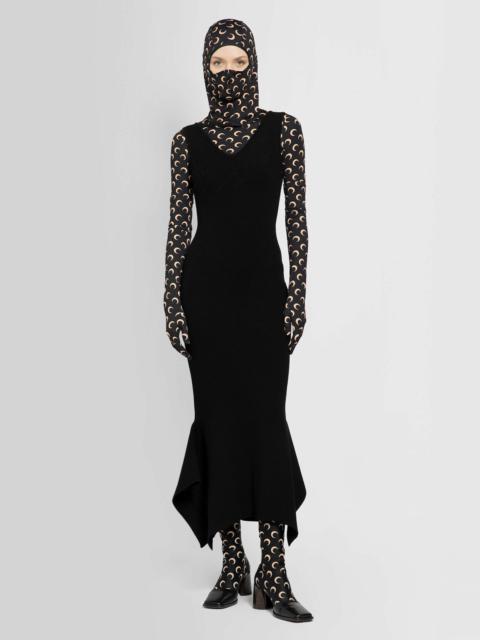 MARINE SERRE WOMAN BLACK DRESSES