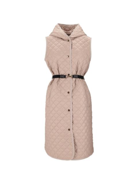 Max Mara hooded quilted gilet