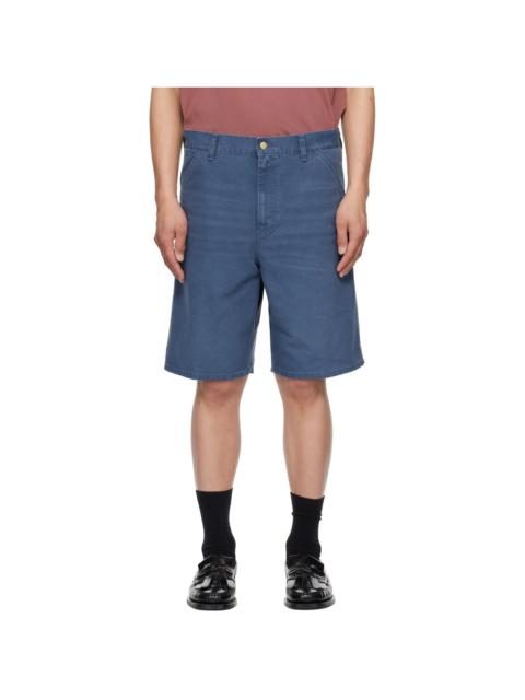Carhartt Blue Single Knee Shorts