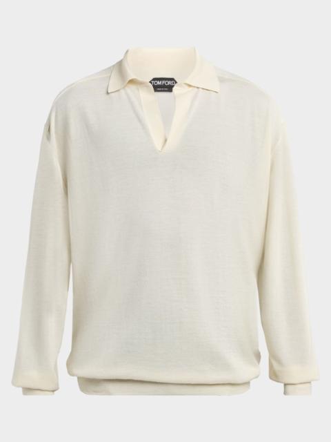 TOM FORD Men's Fine Cashmere Polo Sweater