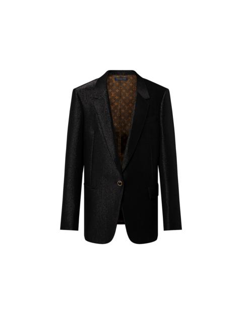 Louis Vuitton Single-Breasted Glitter Blazer