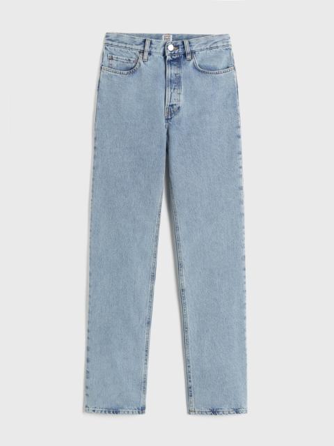 Totême Classic cut denim full length cool blue