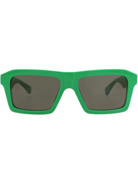 Bottega Veneta Bottega Veneta Square-Frame Recycled Acetate Sunglasses Green Green Green (BV1213S-30014256-003)