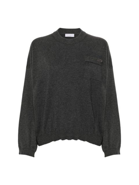 Monili-chain sweater