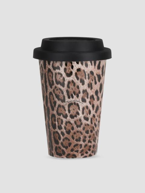 Dolce & Gabbana Leopard-Print Ceramic Travel Mug - Leopard