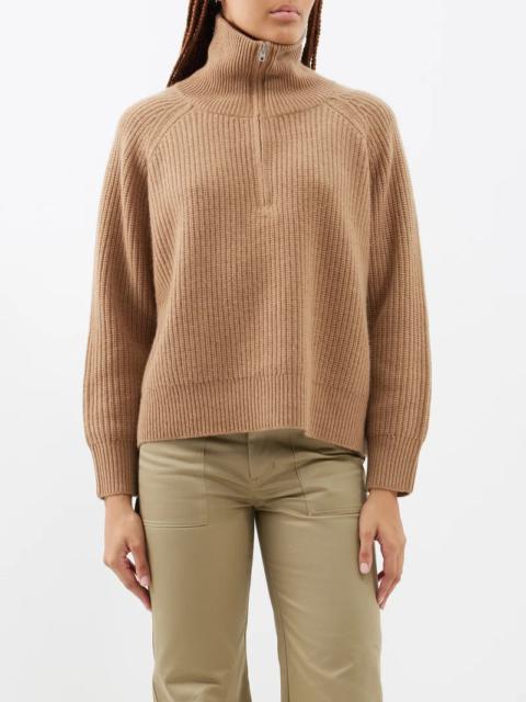 NILI LOTAN Garza half-zip cashmere sweater