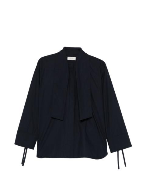 AGNONA buttoned tie-detail shirt