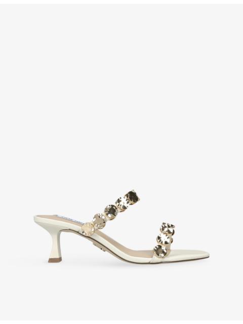 STEVE MADDEN Annika Heeled Leather Sandals