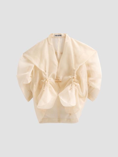 ISSEY MIYAKE Women's Draw To Form Jacket - Emu Beige