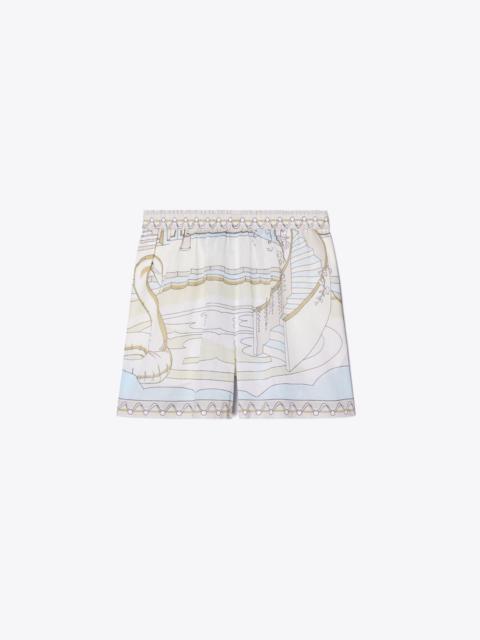 TORY BURCH Printed Camp Shorts