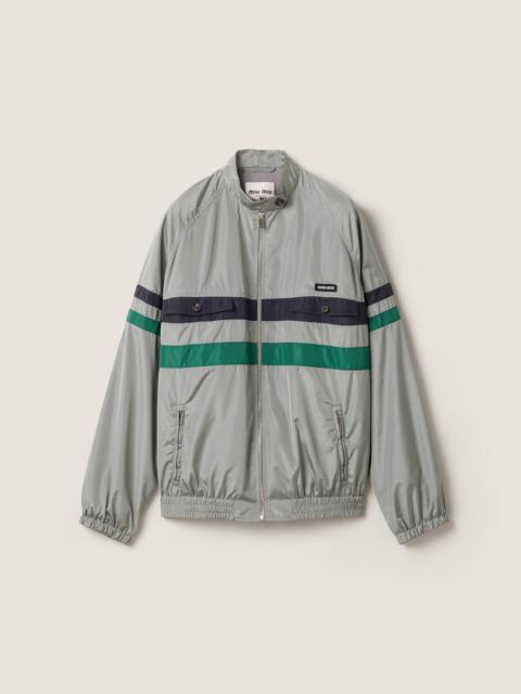 Miu Miu Technical silk blouson jacket