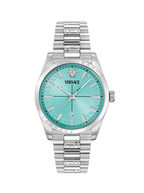 VERSACE Men's Millenyium Gent Stainless Steel Bracelet Watch/40MM - Stainless Steel Blue