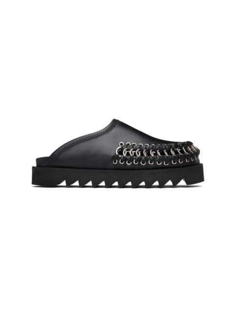 TOGA PULLA Black Hoop Detail Slip-on Loafers