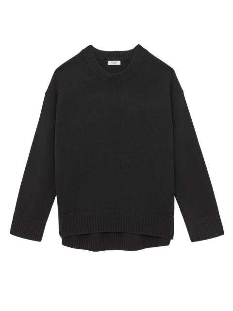 REISS Women's Ella Wool-Cashmere Crewneck Sweater - Black