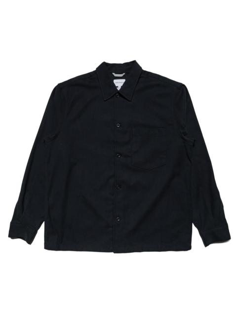 Carsten Cotton Wool LS Shirt Black