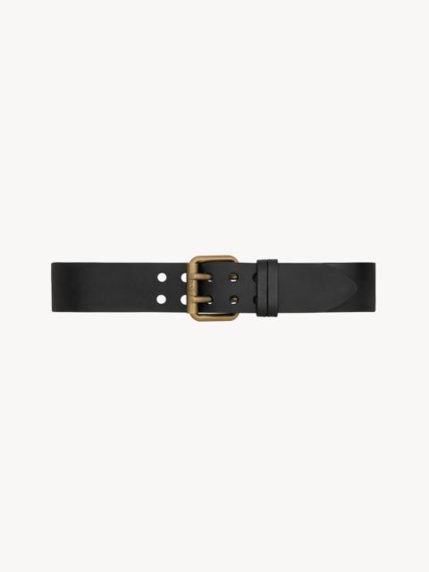 SAINT LAURENT MOTORCYCLE WIDE BELT IN LEATHER