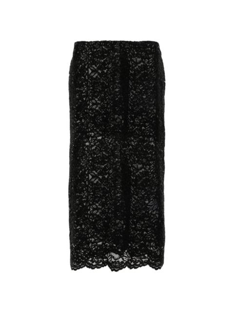 corded lace pencil skirt