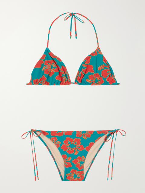 Lido Venti Printed Triangle Halterneck Bikini