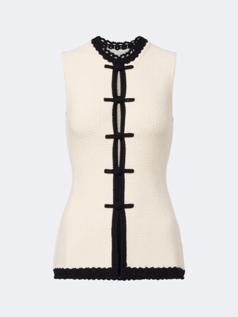 POSSE Hattie crochet-trimmed top