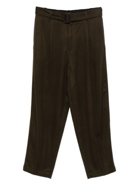 EMPORIO ARMANI belted pleated trousers