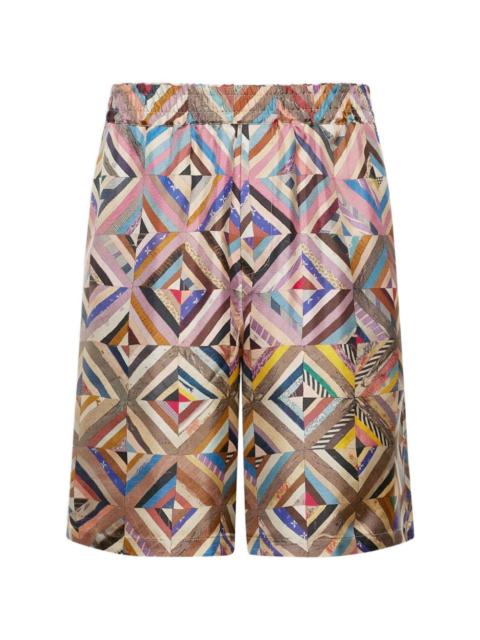 Pierre-Louis Mascia geometric-pattern shorts