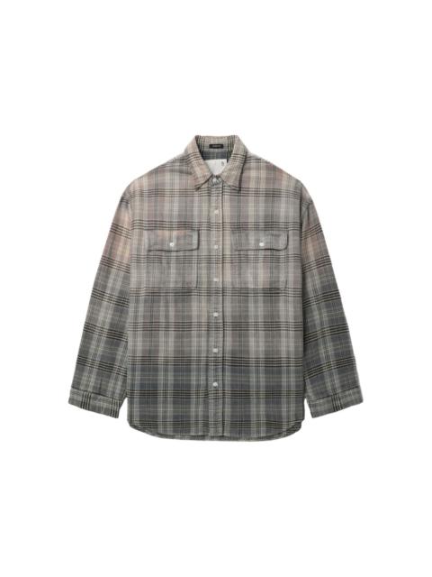 gradient-check cotton shirt