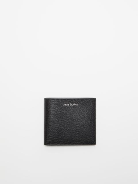 Acne Studios Folded leather wallet - Black