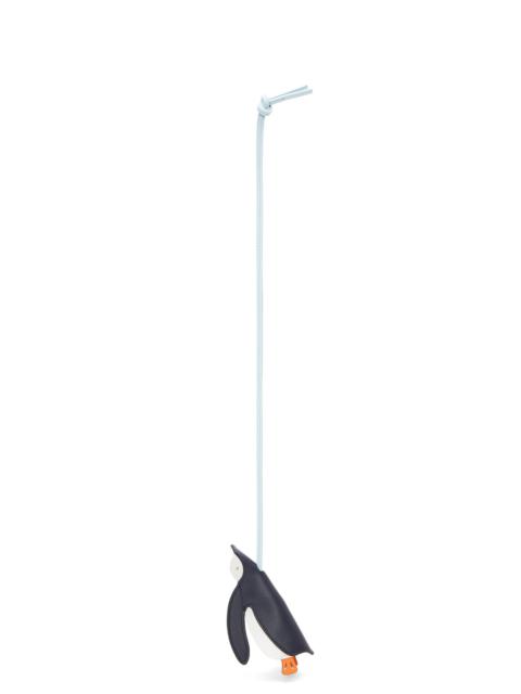 Loewe Penguin keyfob charm in classic calfskin
