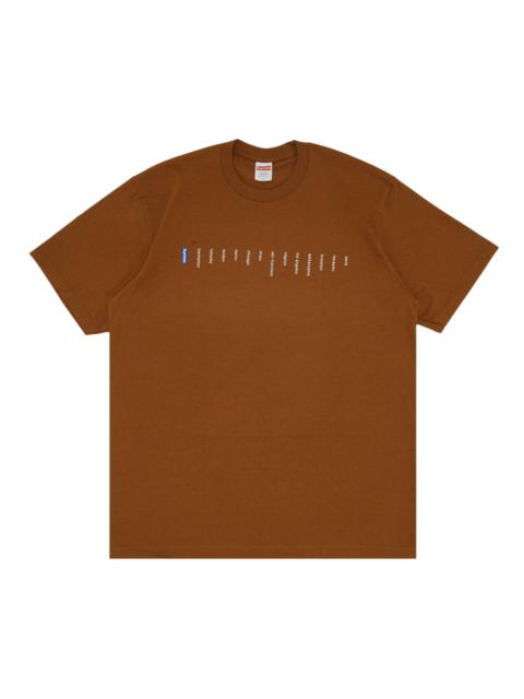 Supreme Location Tee 'Light Brown'