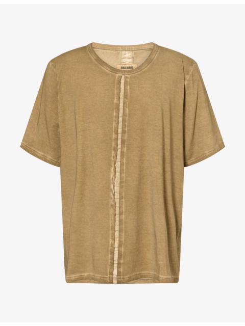 UMA WANG Seam-Detail Relaxed-Fit Stretch-Cotton T-Shirt