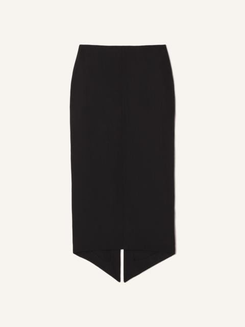 Lanvin ASYMMETRICAL MIDI SKIRT IN SILK AND VISCOSE