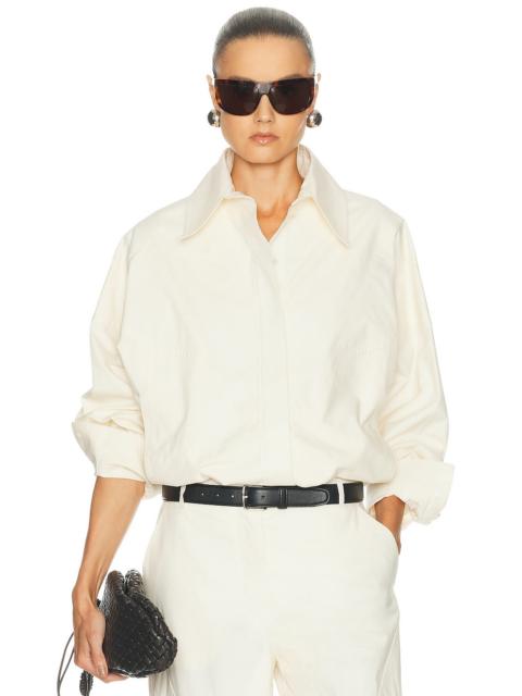 Stella McCartney Washed Cotton Sporty Bomber Jacket