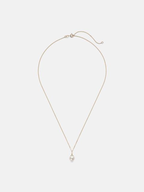 STONE AND STRAND Essential 18kt gold necklace with pearl