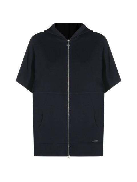 Max Mara short-sleeve zip-up hoodie