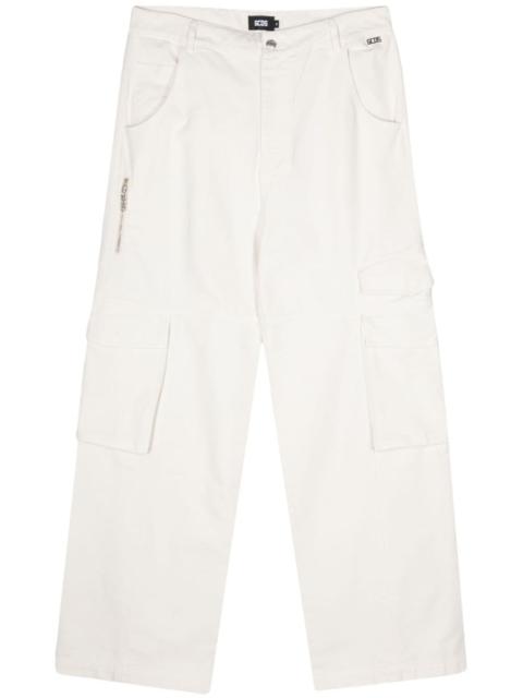 GCDS Ultracargo wide-leg trousers