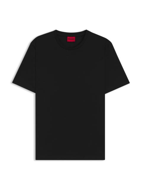 HUGO SLIM-FIT T-SHIRT WITH MERCERISED COTTON