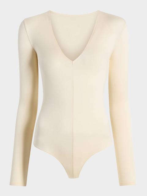 commando Prima Ballet Deep V-Neck Thong Bodysuit