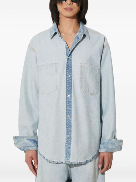 VETEMENTS inside-out denim shirt