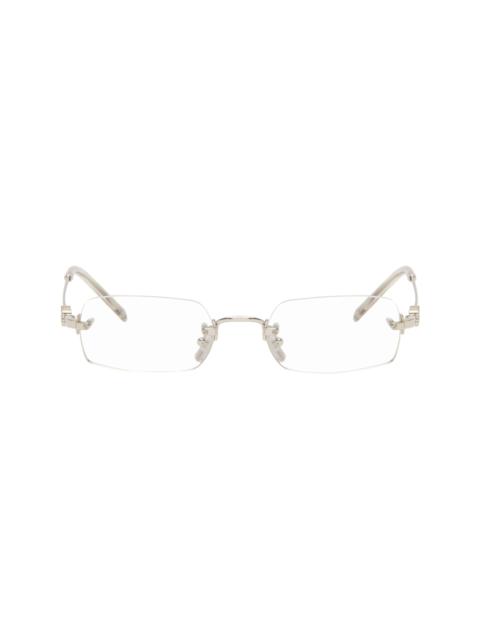 Miu Miu Silver Rimless Glasses