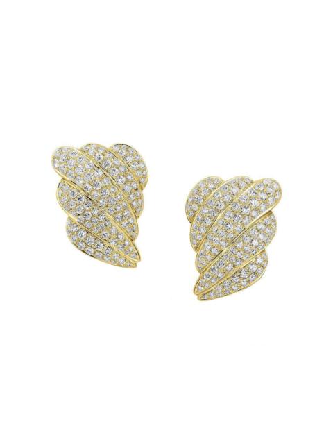 ANITA KO Large Diamond Croissant Earrings