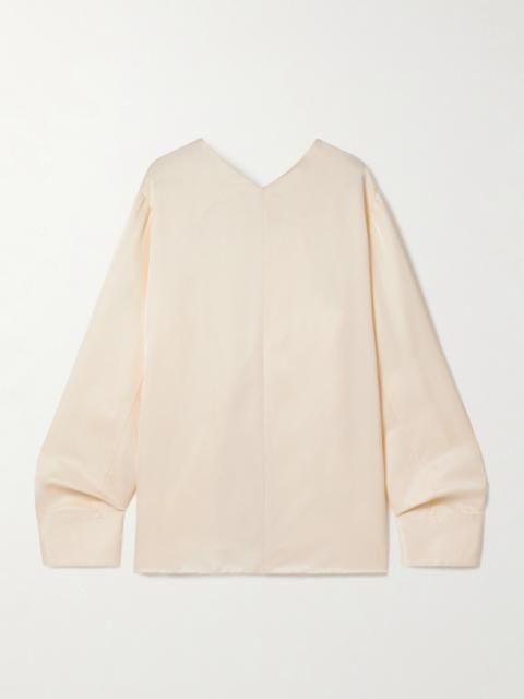 KHAITE Durion Open-back Satin Top