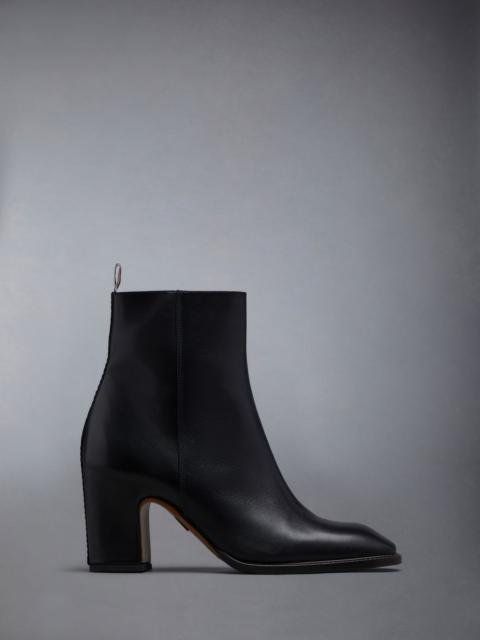 Thom Browne Box Calf Block Heel Ankle Boot