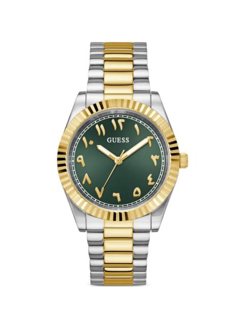 GUESS USA two-tone 42mm watch