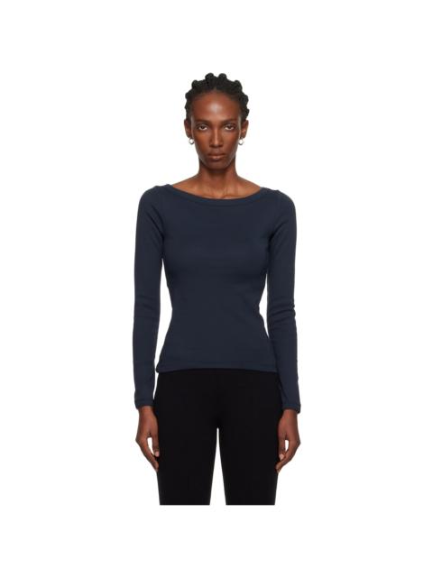 FLORE FLORE Navy Steffi Longsleeve T-shirt