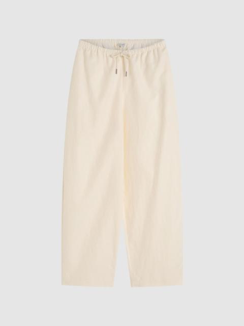 ST. AGNI Fine Drawstring Relaxed Pants - Ivory