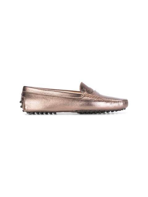 Tod's metallic loafers