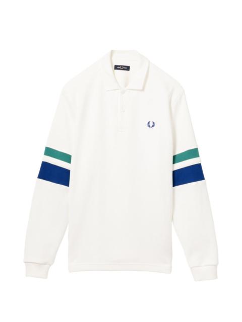 Fred Perry logo-embroidered long-sleeve polo shirt